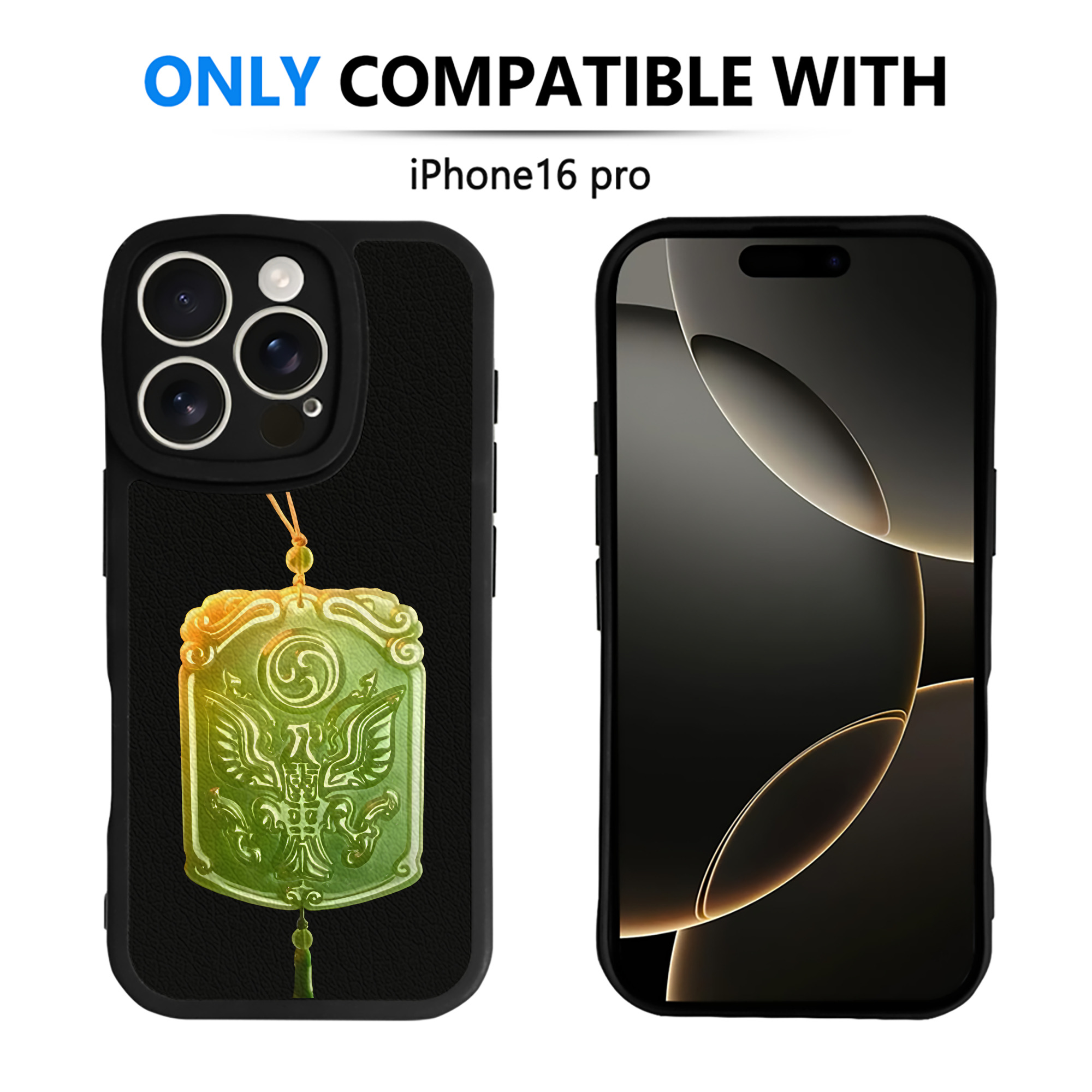 （画像用） Ne Zha 2 ナタ 魔童の大暴れ 【iPhone 16シリーズ対応】シリコンスマホケース（レザー調） 材質：シリコン